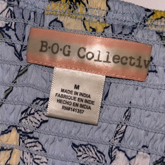 Floral Top with Tie in Back - Picture 2 of 3